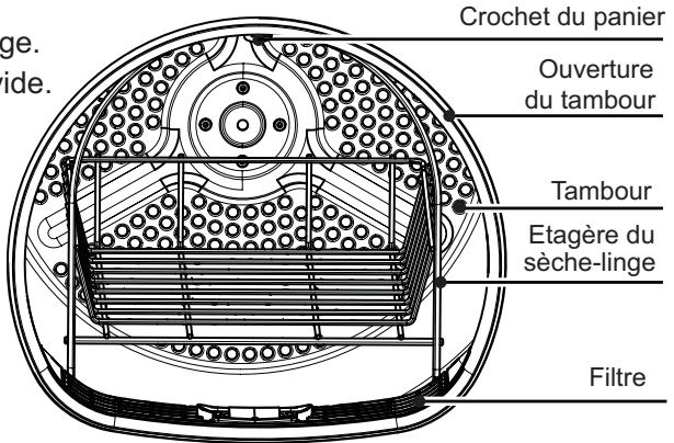 HAIER INTELIUS 50 - Utilisation de l'étagère de séchage - 1