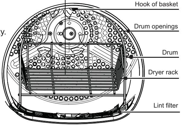 HAIER INTELIUS 50 - TO USE THE DRYER RACK - 1