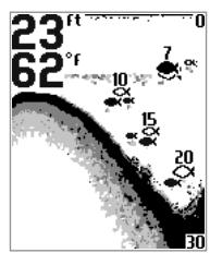 HUMMINBIRD PIRANHAMAX 20 - Bottom View (SetUp Menu) - 2