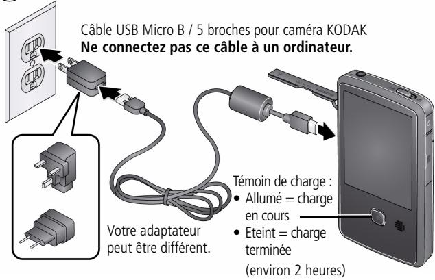 KODAK PLAYTOUCH ZI10 - Charge de la batterie - 4