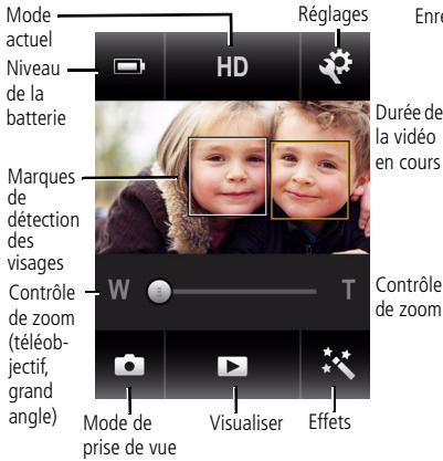 KODAK PLAYTOUCH ZI10 - Présentation des icones d'etat - 1