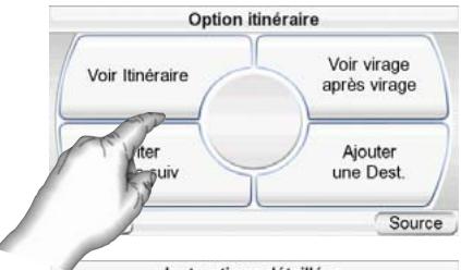 HARMAN KARDON GPS 500WE - ÉCRAN ROUTE OPTIONS : - 1