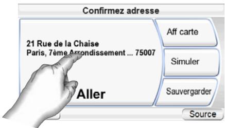 HARMAN KARDON GPS 500WE - SAISIE D'UNE ADRESSE DE RUE - 3