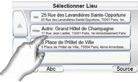 HARMAN KARDON GPS 500WE - NAVIGATION VERS LES LIEUX RÉCEMMENT VISITÉS OU ENREGISTRÉs   Le GPS-500 stocke une liste des lieux récemment visités dans la page - 2