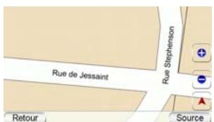 HARMAN KARDON GPS 500WE - OPTIONS DE L'ÉCRAN MAP - 3