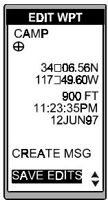 MAGELLAN GPS 315 - Projection d'un point de passage - 4