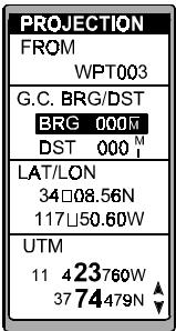 MAGELLAN GPS 315 - Projection d'un point de passage - 5