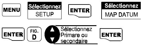 MAGELLAN GPS 315 - Sélection du système de coordonnées Géodésiques - 1