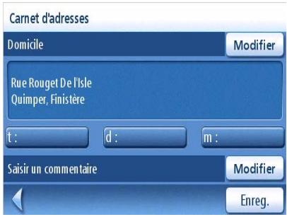 MAGELLAN MAESTRO 3050 - Entrer l'adresse de votre domicile - 5
