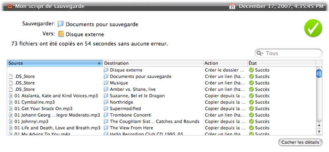 LACIE INTEGO BACKUP MANAGER PRO - Preférences d'historique - 2