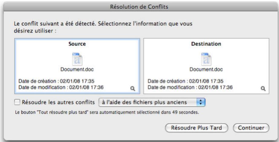 LACIE INTEGO BACKUP MANAGER PRO - Options de synchronisation - 2