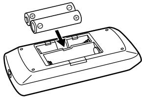 ONKYO A-1VL - Colocacion de las pilas - 2