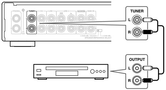 ONKYO A-1VL - Conexión de un sintonizador - 1