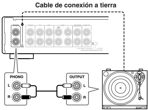 ONKYO A-1VL - Conexión de un tocadiscos - 1