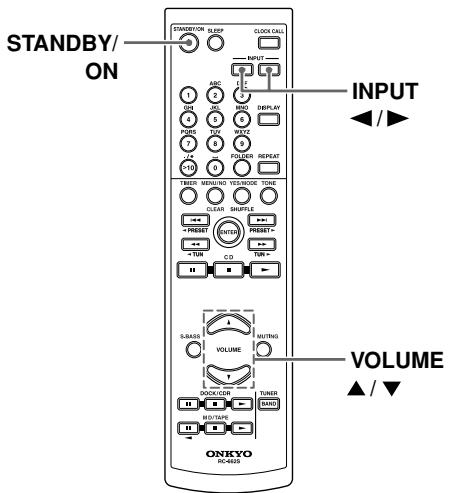 ONKYO CS-515 - Réglage du volume - 1