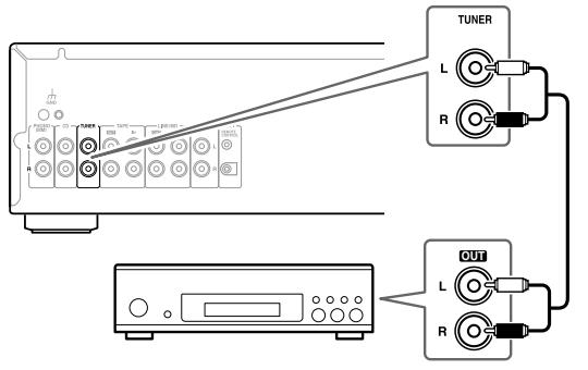 ONKYO A-9355 - Collegamento di un sintonizzatore - 1