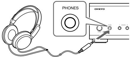 ONKYO A-9355 - Utilisation du casque - 1