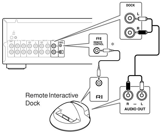 ONKYO A-9355 - Collegamento di un Remote Interactive Dock (RI Dock) - 1
