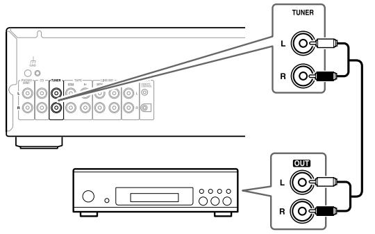 ONKYO A-9355 - Branchement d'un tuner - 1