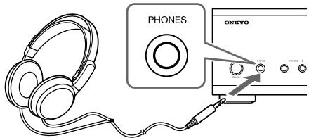 ONKYO A-9355 - Uso delle cuffie - 1