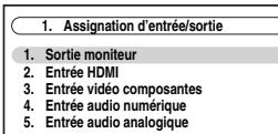ONKYO PR-SC5508 - Menu de configuration OSD - 1