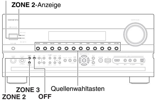 ONKYO PR-SC5508 - Bedienung der Zone 2/3 über die AV-Controller - 1