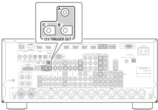ONKYO PR-SC5508 - Utilisation des enclenchements 12 V - 1