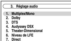 ONKYO PR-SC5508 - Menu de configuration OSD - 5