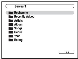 ONKYO PR-SC5508 - Utilisez pour sélectionner un serveur, puis sur ENTER. - 1