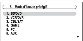 ONKYO PR-SC5508 - Utilisez / pour sélectionner la source d'entrée que vous souhaitez régler, puis appuyez sur ENTER. - 1