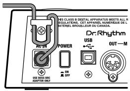 BOSS DR880 - Connexions - 2