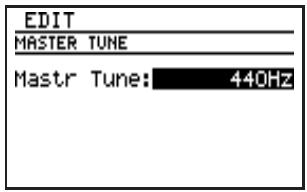 BOSS DR880 - Amenez le curseur sur l'icône "MASTER TUNE" et appuyez sur [ENTER]. - 1