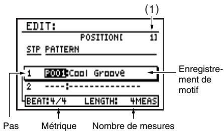 BOSS DR880 - Effectuer les réglages de base pour le morceau - 4