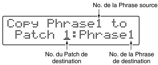 BOSS RC-50 - Copier des phrases d'autres patchs (phrase copy) - 2