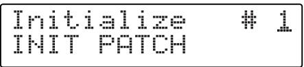 BOSS RC-50 - Initialiser les patches (patch initialize) - 2