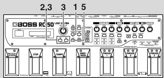 BOSS RC-50 - Réglages système et réglages de patch - 1