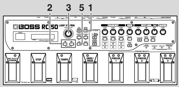 BOSS RC-50 - Autres réglages de patch - 1
