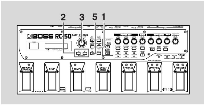 BOSS RC-50 - Temps d'enregistrement disponible - 1