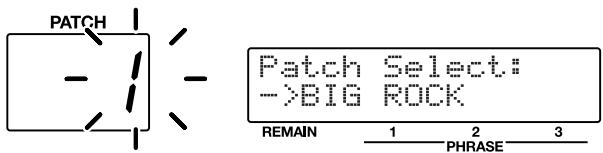 BOSS RC-50 - Changer de patch en mode patch select - 2