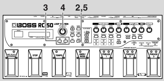 BOSS RC-50 - Échanger des patches (patch exchange) - 1