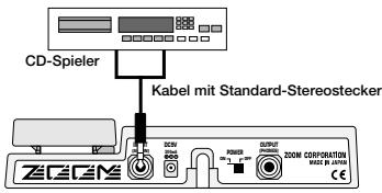 ZOOM BFX-708 - Schlieben Sie die aufzunehmende Quelle an die INPUT-Buchse des BFX-708 an. - 1