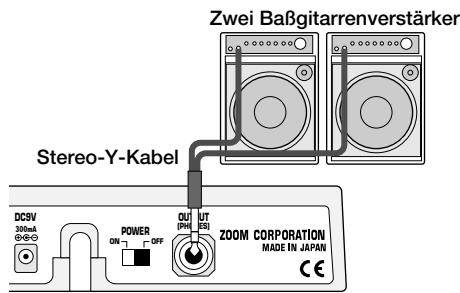 ZOOM BFX-708 - Verwenden Sie ein Mono-Kabel, um die OUTPUT-Buchse des BFX-708 an den Eingang des Verständers anzuschreiben. - 2