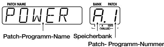 ZOOM BFX-708 - Wahlen des Effektklangs (Patch-Programm) - 1