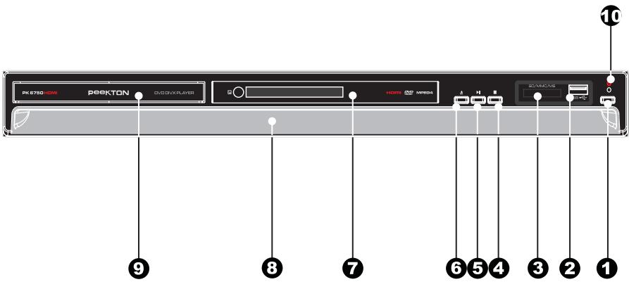 PEEKTON PK 6750 HDMI - Façade avant - 1