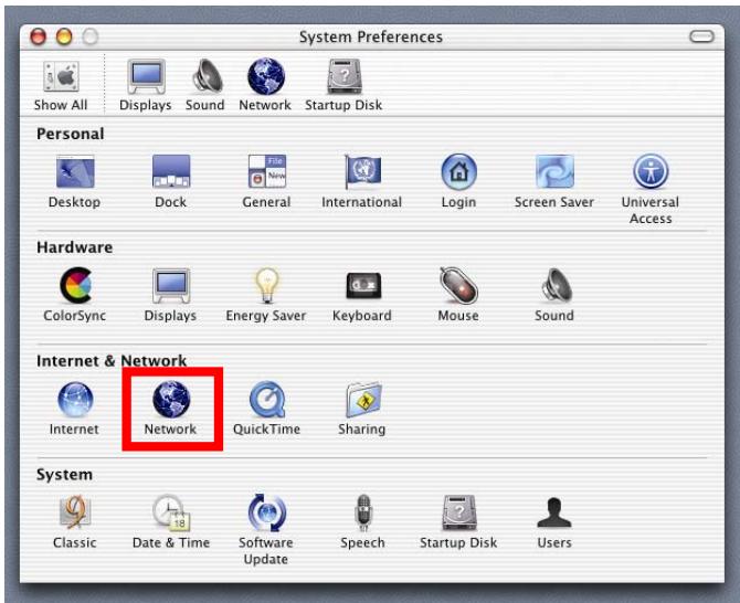 D-LINK DI-624 - Sélection d'une adresse IP dynamique avec Macintosh OSX - 1
