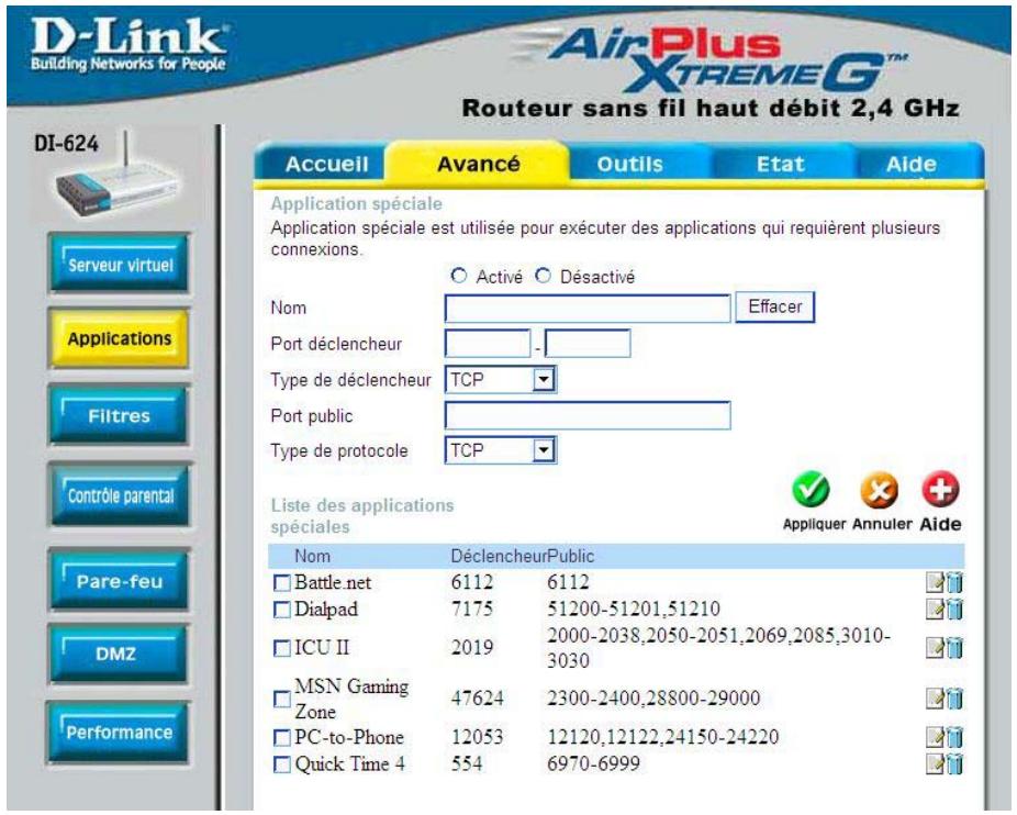 D-LINK DI-624 - Utilisation du menu de configuration (suite) - 1