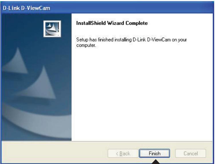 D-LINK DCS-3411 - Click Finish - 1