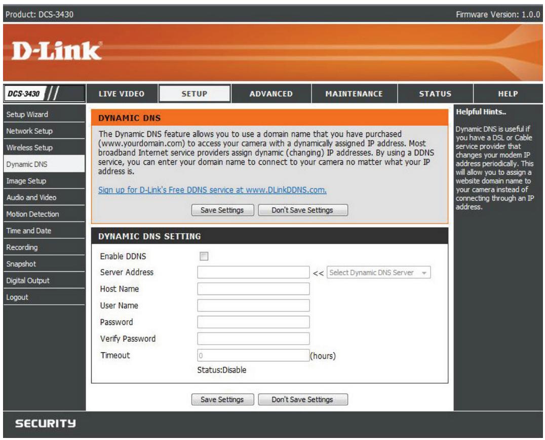 D-LINK DCS-3411 - Dynamic DNS - 1