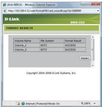 D-LINK DNS-323 - Démarrage - 7