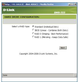 D-LINK DNS-323 - Démarrage - 4